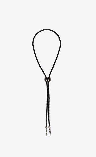 WESTERN bolo tie en cuir et cœur en métal